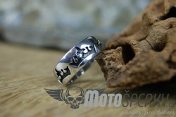 PRSTEN Z CHIRURGICKÉ OCELI CROWN RING