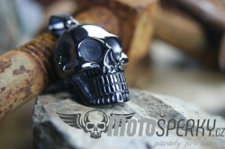 PŘÍVĚSEK Z CHIRURGICKÉ OCELI BLACK SKULL