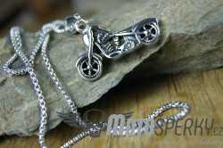 PŘÍVĚSEK Z CHIRURGICKÉ OCELI SKULL CHOPPER