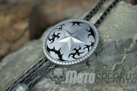 BOLO TIE BLACK STAR