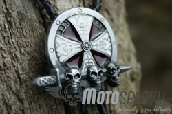 BOLO TIE CELTIC SKULLS