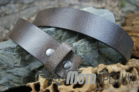 OPASEK BUFALLO LEATHER BROWN NEW CZ