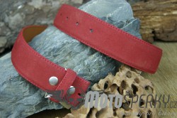 OPASEK VELVED REAL LEATHER RED