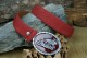 OPASEK VELVED REAL LEATHER RED