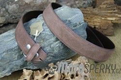 OPASEK VELVED REAL LEATHER BROWN