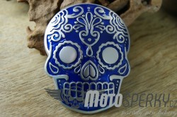 Přezka opasková TATTO SKULL BLUE