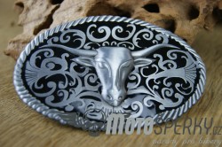 PŘEZKA OPASKOVÁ LONGHORN BLACK